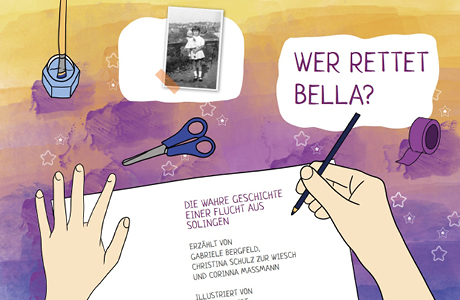 Das Bilderbuch "Wer rettet Bella" erzählt die Geschichte der Flucht einer jüdischen Familie aus Solingen