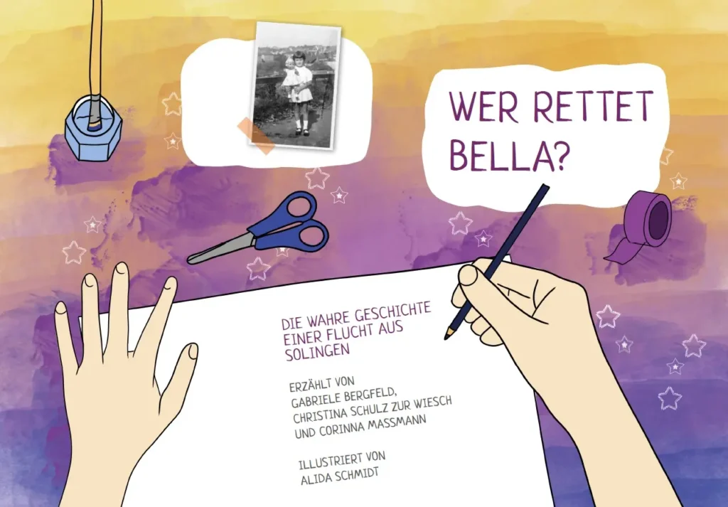 Das Bilderbuch "Wer rettet Bella" erzählt die Geschichte der Flucht einer jüdischen Familie aus Solingen